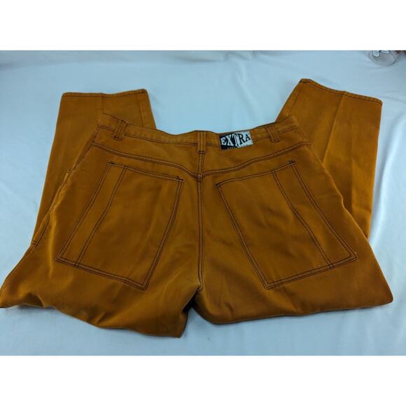 Vintage Baggy Made USA Pants Mens Extra Classic Jeans Copper Brown 44 Wide Leg - Picture 12 of 16
